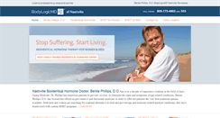 Desktop Screenshot of nashvillebioidenticalhormonedoctor.com