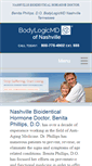 Mobile Screenshot of nashvillebioidenticalhormonedoctor.com